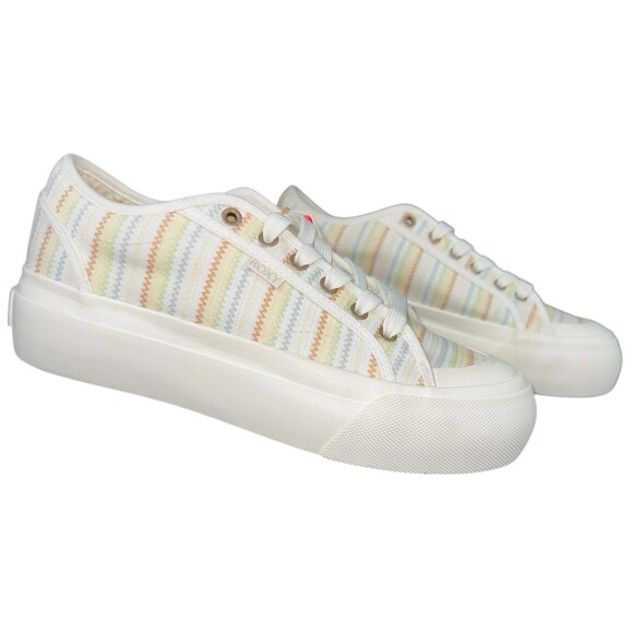 Roxy Cruizer Shoe Womens Size 7.5 Oxford Platform Sneakers Multi Color New - Picture 9 of 9